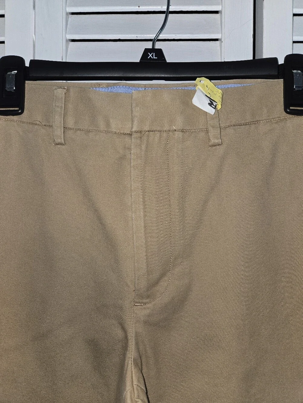 J. Crew Men's 33 Classic Straight Cotton Chino Pants in Khaki